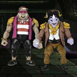 NECA TMNT: Turtles In Time Pirate Rocksteady & Bebop 2-Pack