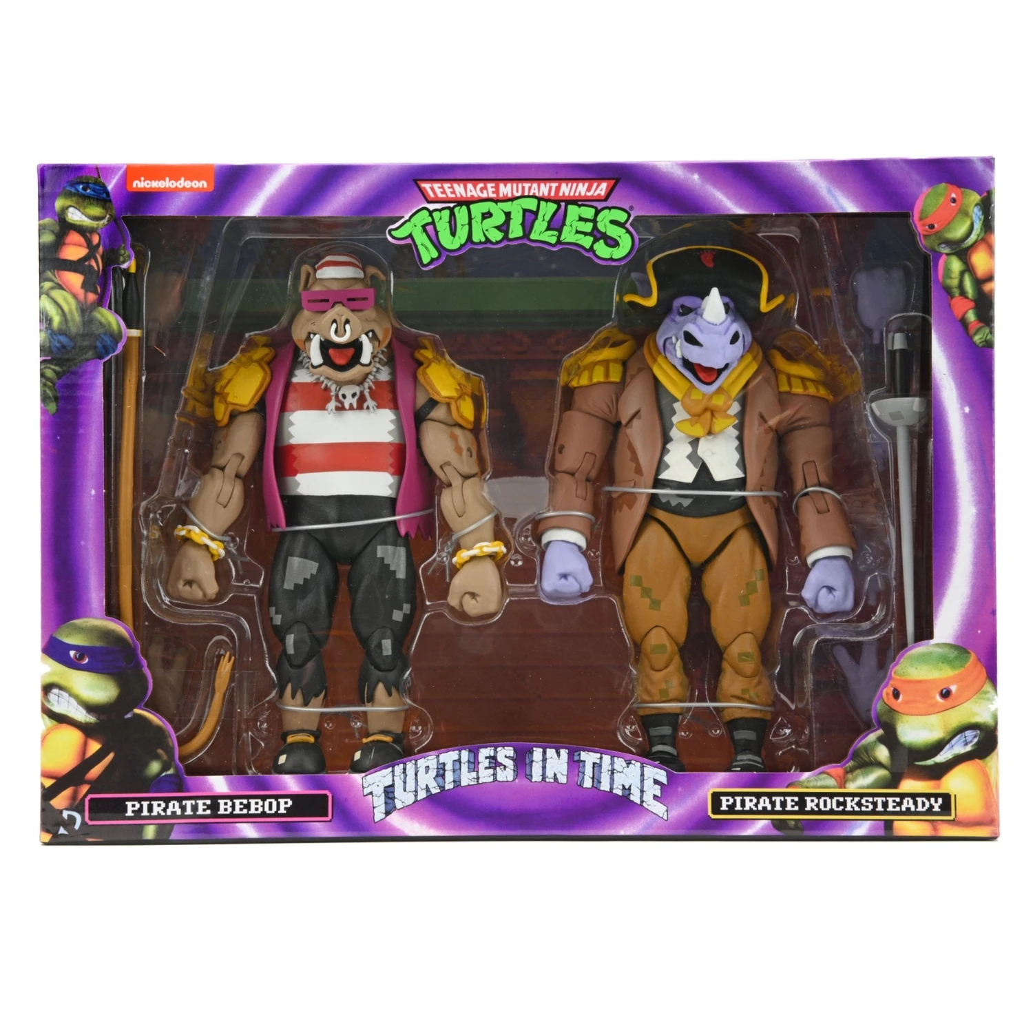 NECA TMNT: Turtles In Time Pirate Rocksteady & Bebop 2-Pack 4 NECA TMNT: Turtles In Time Pirate Rocksteady & Bebop 2-Pack - Image 2