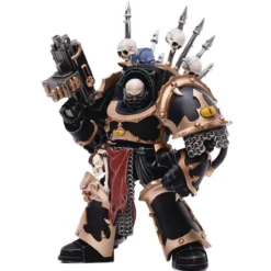 Joy Toy Warhammer 40K Black Legion Chaos Terminator Brother Bathalorr (1/18 Scale) -NERDZOIC Sales bath1 814538