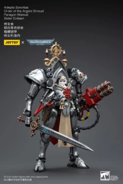 Joy Toy Warhammer 40k Adepta Sororitas Battle Sisters Order Of The Argent Shroud Paragon Warsuit Sister Collaen (1/18 Scale) -NERDZOIC Sales collaen2