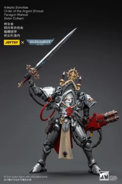 Joy Toy Warhammer 40k Adepta Sororitas Battle Sisters Order Of The Argent Shroud Paragon Warsuit Sister Collaen (1/18 Scale) -NERDZOIC Sales collaen3