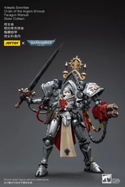 Joy Toy Warhammer 40k Adepta Sororitas Battle Sisters Order Of The Argent Shroud Paragon Warsuit Sister Collaen (1/18 Scale) -NERDZOIC Sales collaen4