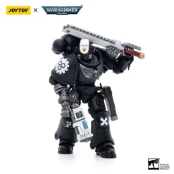 Joy Toy Warhammer 40k Iron Hands Assault Intercessors Sergeant Kalock (1/18th Scale) -NERDZOIC Sales kalock4 530071